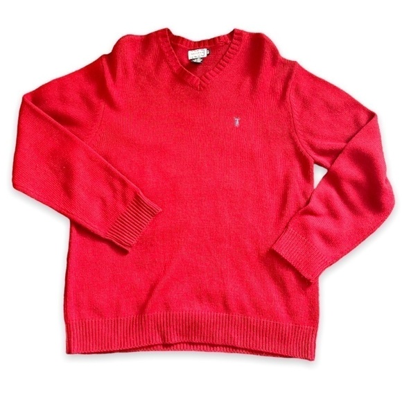 Arizona Jean Company Red V-Neck Sweater - Picture 2 of 8